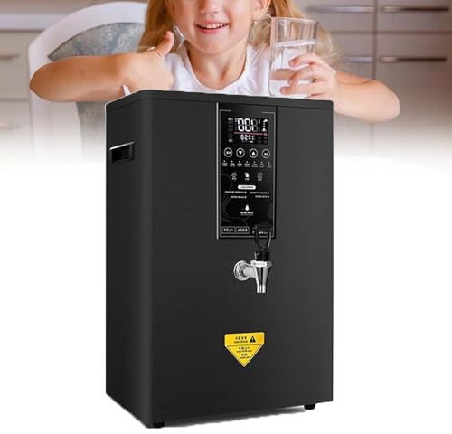 RayGenius Instant hot water dispenser with LCD touch screen, drinking hot water boiler, wall-mounted/desktop dual-purpose, wall-mounted kettle suitable for office,60L-Black