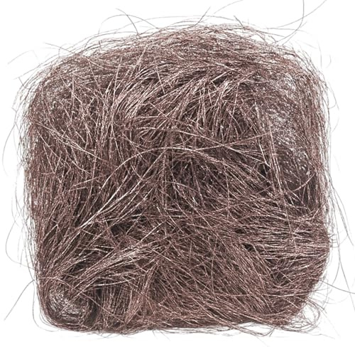 MIJOMA Engelshaar Flitter Dekofasern - glänzende Weihnachtsdekoration zum Basteln & Gestalten - ideal für Baum, Gestecke, Adventskranz & Tischdeko (Altrosa)