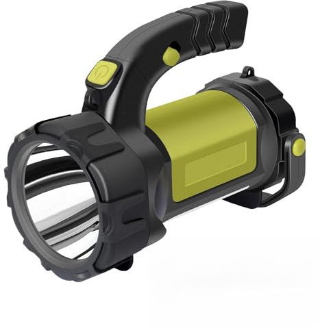 ErayLife Wiederaufladbare LED-Taschenlampe, mit Seitenlicht, 6 Leuchtmodi | 2400 mAh, 3000 LM, drehbarer Griff, IP67, Ladezustandsanzeige, geeignet für Wandern, Notfälle, Jagd und Camping