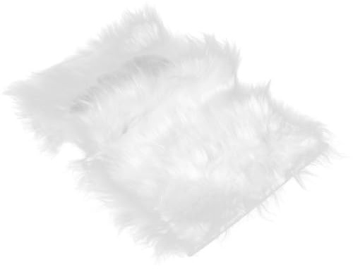 Garneck Nail Photo Backdrop Mat for Photography White Plush Fabric Nail Picture Props Flat Lay Cushion Background and Salon Decor