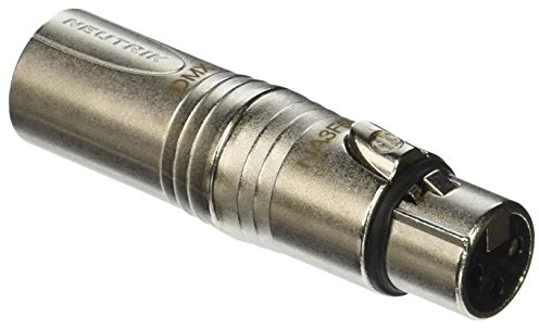 Neutrik, adattatore da XLR femmina a 3 pin a XLR maschio a 5 pin, senza cavo, NA3F5M