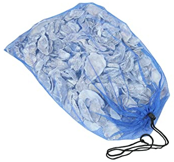 Austernschalen - 5kg Beutel - KH und pH Stabilisator Muschelschrot | Wacredo Austernschalen im praktischen 5kg. Filtermedienbeutel zur stabilisierung des pH+KH Wertes im Teichwasser