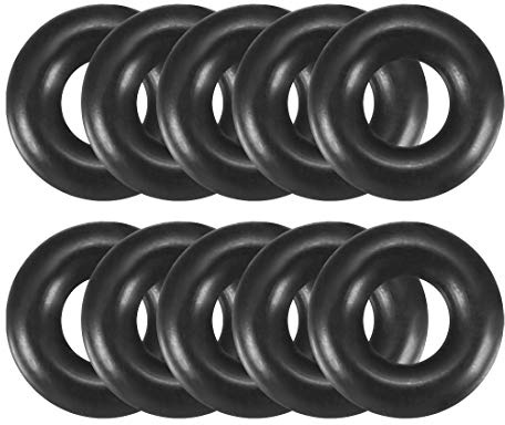 sourcing map O Ringe Dichtungsringe 8x3x2,5mm NBR 10 Stück | Wasserhahn Spülventile Waschbecken Duschablauf Hydraulik Rohrschlauch Rund Gummi Dichtung O Ring Seals Unterlegscheibe