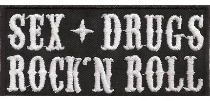 Patch Sex drungs Rock'n Roll, Rocker Billy, ACDC Biker, badges