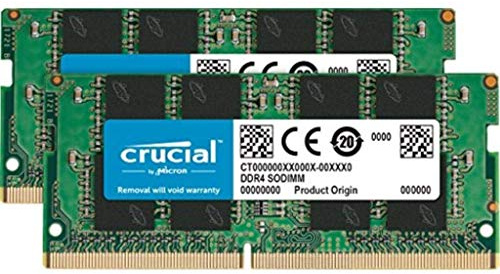 Crucial CT2K8G4SFD824A 16 GB Kit (8 GB x 2) DDR4 2400 MT/s (PC4-19200) CL17 DR x 8 Unbuffered SODIMM 260-Pin Memory