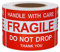 Hylabelest Rolle mit Aufklebern mit der englischen Aufschrift Do not drop, thank you, 300 Stück pro Rolle, 5 x 7,5 cm