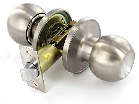 Passage Door Handle Knob Set – Stainless Steel