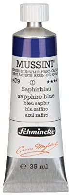 MUSSINI® - finest artists' resin oil colors, sapphire blue - 35 ml