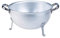 Pentole Agnelli ALMA11526 Colapasta a 3 Piedi con 2 Maniglie Inox, Alluminio Professionale 3 mm, 26 cm