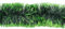 Weihnachtsgirlande 10cm x 3m - Lametta Girlande für Weihnachtsbaum zweifarbig - Dekogirlande für Weihnachten - Lamettagirlande Weihnachtsbaumgirlande Partygirlande Dunkelgrün matt - Hellgrün