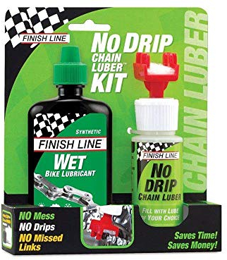 Finish Line NoDripChainLuber Combo 120 ml Wet Lube Pflegen Plus Warten, Mehrfarbig, One Size