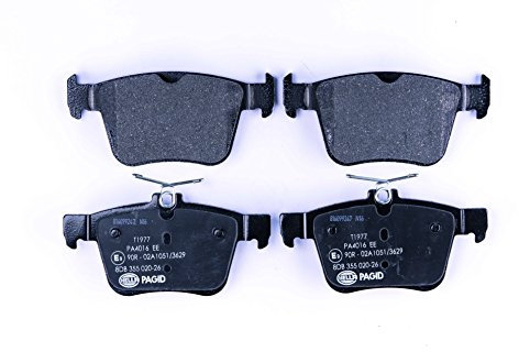 HELLA PAGID 8DB 355 020-261 Bremsbelagsatz - T1977 - Dicke/Stärke: 16.4mm - Bremssystem: Teves - nicht für Verschleißwarnanzeiger vorbereitet - für u.a. AUDI / CUPRA / SEAT / SKODA / VOLKSWAGEN