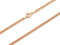 Kauf-mich-weg Panzerkette 925 Sterling Silber rose vergoldet 3mm breit Länge wählbar 45 50 55 cm Silberkette Rosegold Halskette Kette rosé Damen (45)