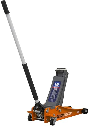 Sealey 2001Leor Trolley Jack 2Tonne Low Entry Rocket Lift Orange
