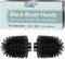 Badiona 2X Silikon Klobürstenkopf | 8cm Schwarze WC Ersatzbürstenkopf | 12mm Gewinde WC Bürstenkopf | Ersatzbürste WC Bürste Ersatz schwarz | Silikon Ersatzbürstenköpfe | 2er Set WC bürste Ersatzkopf