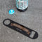 Personalised Double Sided Bar Blade Beer Bottle Opener - Perfect Birthday, Father's Day or Christmas Stocking Filler (Bar Blade & Coaster Set' World's Best Dad')