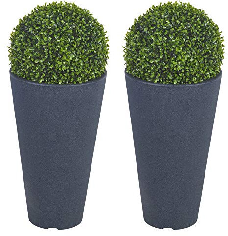 URBNLIVING Home & Office Décor Large & Small Plastic Pots For Artificial Plants