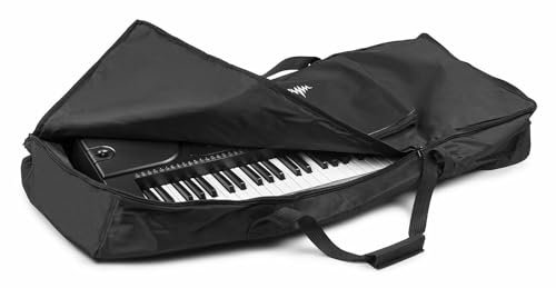 MAX AC138 – Tasche - Robuste, universelle Tragetasche für Keyboards bis 100 cm – Wasserdicht, extra gepolstert, mit Reißverschlusstasche für Zubehör – Ideal für Transport & Schutz