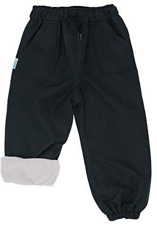 JAN & JUL Kids Toddlers Boys Girls CozyDry Fleece Lined Water-Proof Rain Snow Pants