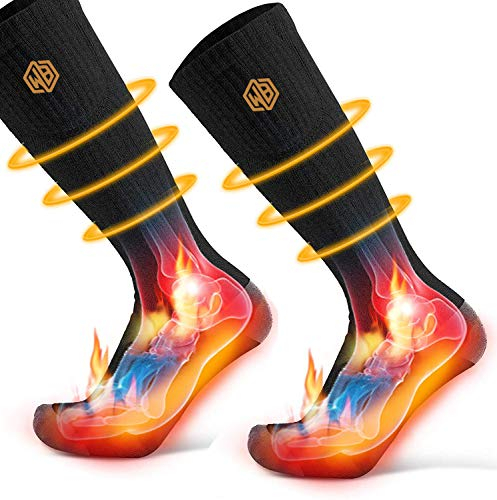 Heated Socks for Men Woman, Rechargeable 4000mAh Battery heat holders ladies socks, Foot Warmers electric socks Cold Weather Thermal Socks for Sport Outdoor and Camping Hiking Skiing