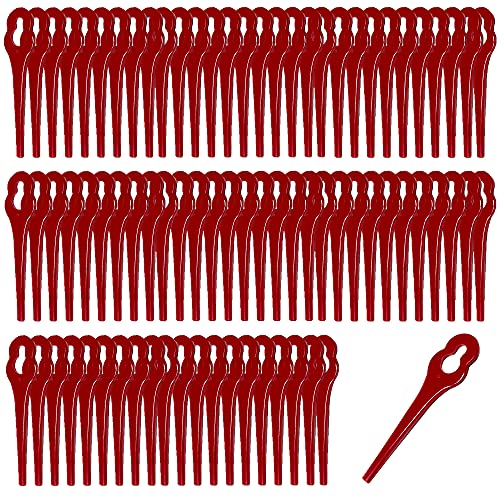 Ersatz Messer 80x Rasentrimmermesser passend für Masko Akku Rasentrimmer MA-RT9000 Freischneider Akku Sense Schneidplättchen Trimmermesser Nylonmesser