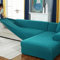 AYouge Sofabezug,Sofabezug Ecksofa-Sofabezug Stretch Sofabezug mit festem Schaumstoffstab für 1/2/3/4 Sitzer（L-förmiges Ecksofa erfordert Zwei）