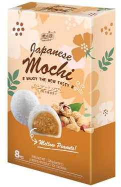Yuki & Love Mochi-Reiskuchen Erdnuss-Geschmack 1 x 128 g - Jalda - Peanut Mochi 8pcs