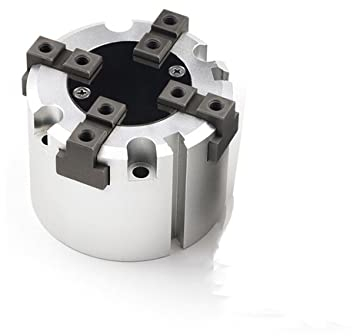 AYADEE Serie MHS2/MHS3/MHS4 Pneumatischer 2/3/4-Finger-Greifer SMC-Ersatz-Doppelwirkungs-Drehzylinder 16D/20D/25D/32D/40D/50D (Color : MHS3, Size : 25D)