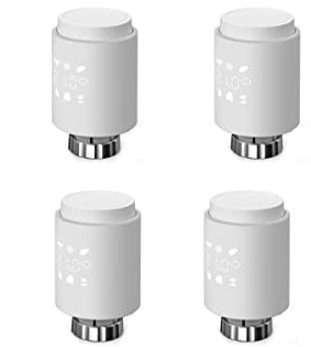 SPORTARC 4 Stück für Tuya ZigBee Heizkörperthermostat Smart Thermostat Heizung Digitaler programmierbarer Heizungsthermostat, kompatibel mit Alexa/Google Home