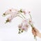 DODXIAOBEUL Künstliche Blumen, Latex, Phalaenopsis, 45 cm, künstliche Orchideensträuße für Hochzeit, Party, Zuhause, Garten, Dekoration, Hellrosa, 4 Stück