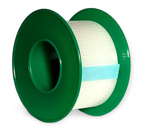 DE Healthcare Products - Heftpflaster auf der Rolle (5 m x 2,5 cm), Fixierpflaster ist wasserfest und hypoallergen, transparent, 12 Rollen