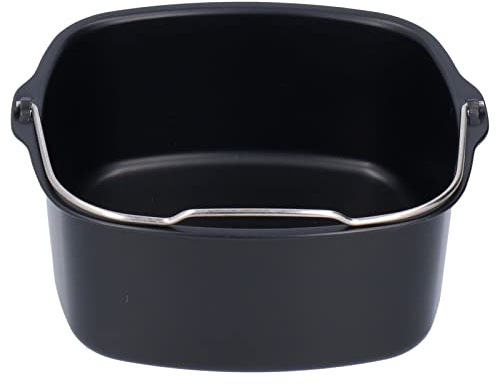 Generic Kuchenform aus Eisen, 18 cm, Schwarz, für HD9925, HD9860, HD9905 01, BPA-frei, Spülmaschinenfest, Passend für verschiedene Lebensmittel in Küche, Restaurant, Backen