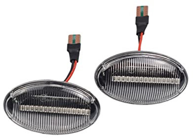 Marker Lights 2 Stück Dynamische -Blinker Seitenmarkierung Für S&Mart 450 452 B&enz W168 W639 W447 (Farbe : Dynamic Crystal)