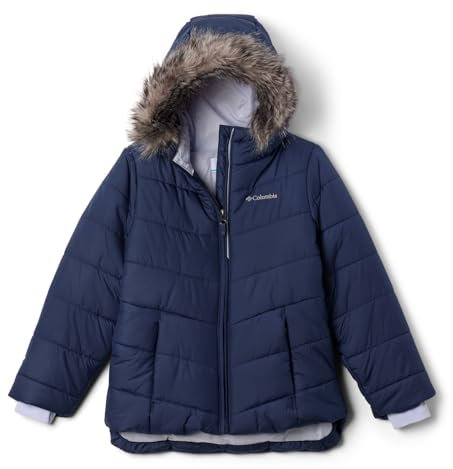 Columbia Youth Girls Katelyn Crest 3 Hooded Jacket, Nocturnal, 164