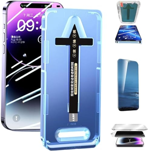 taphet Envisagem Screen Protector, Crystalshield - Glass Screen Protector, New Invisible Artifact Screen Protector for iPhone, Dust Free Without Bubbles