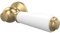 nuie E870 Accessory Traditional Bathroom Ceramic Lever WC Handle, Brushed Brass