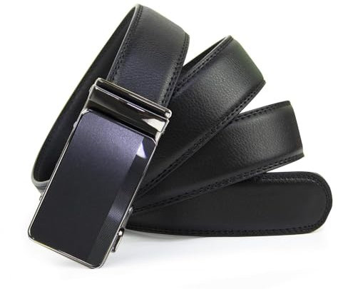 Glamexx24 Gürtel Herren, Anzug Business Kleidung Gürtel, Herren Automatik Gürtel Ledergürtel, Breit 35mm für Männer