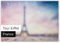Silhouette of Tour Eiffel, Kühlschrankmagnet