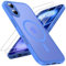 TOCOL für iPhone 16 Hülle für Magsafe, Vollständiger Kameraschutz Stoßfest Kratzfest Transluzente Rückseite Magnetisch Handyhülle für iPhone 16 Case, Ultramarin