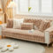 Royhom Plüsch Sofa Überzug L Form 1/2/3/4 Sitzer Couch Überzug Ecksofa, Sofaschoner rutschfest, Superweiche SofaÜberwurf aus Kunstpelz für Sofa, Teppich, Fensterbank Kissen(Helles Khaki 90x160cm)