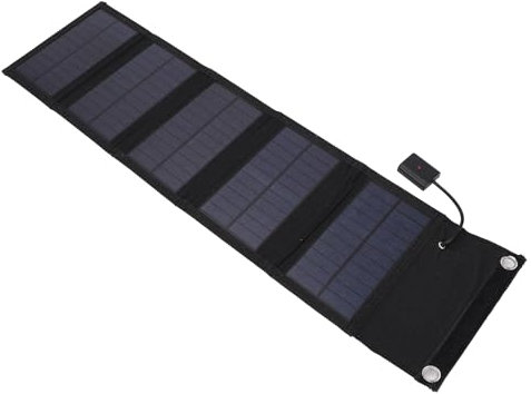 Caricatore Solare Pieghevole da 10 W 5 V, Pannello Impermeabile in Silicio Policristallino, Banca di Potere del Telefono Cellulare, Mantenitore di Carica Batteria Solare Compatto