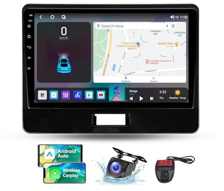 ZZPHKK Android 13 Double DIN GPS Car Radio für Suzuki Wagon R 6 VI 2017-2021 mit Carplay Android Auto 9 Zoll HD Touchscreen FM RDS DAB+ Autoradio Bluetooth 5.0 WiFi GPS SWC + DVR Camera(NF-7)