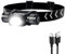 APLOS H340 LED Stirnlampe Wiederaufladbar, 1500 Lumen Superhell Kopflampe mit 5 Modi, Stirnlampe mit Rotlicht, IPX6 Wasserdicht Kompakt für Erwachsene, für Joggen, Camping, Angeln