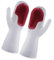 Guantes de Silicona para Lavar Platos, Guantes Reutilizables para Fregar la Cocina, Guantes de Goma para el Cuidado de Mascotas para Lavar Platos y Otras Tareas Domésticas (Rojo)