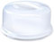 Clear Portable Plastic Cake Containers with Lockable Lid and Easy-Grip Handle – Offered in Two Shapes (Round and Square), Perfect for Storing Cakes, Pies, Cookies, and Desserts (1, Round Cake Box)