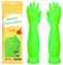 YIOIY Guanti in Gomma per Lavare i Piatti in Cucina, Guanti per Pulizie Domestiche, Antiscivolo e Ultra Resistenti - Per Cucina, Bagno, Giardinaggio，45cm(Verde, S)