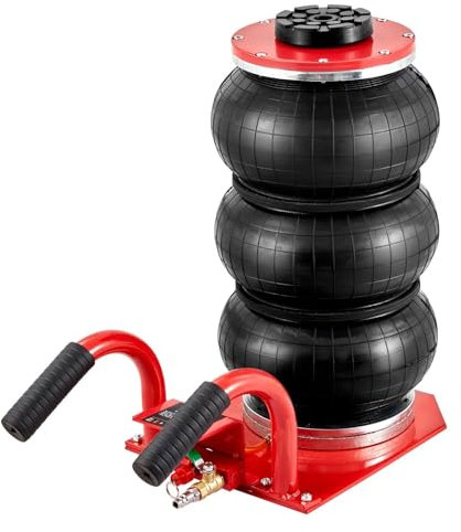 Wagenheber wagenheber Auto 3 Tonnen/6600 lbs Triple Bag Air Jack 3-5 s Schnellhub-Pneumatik-Wagenheber, Griffe für die Reparatur von Autowerkstätten(A)