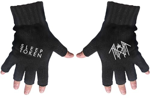 Razamataz Sleep Token Band Logo And Sigil Fingerless Gloves One Size