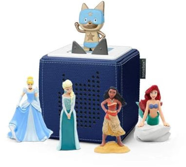 Tonies Disney Princess Starter Bundle, Audio Story Player Set (Blue)