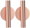 2pcs Blumenvasen 4.3x2.4 Wandhalterung Hängende getrocknete Blumenwandvase Glatte Metallblumenvasen mit für Schon, Büro, Hochzeit, Familienversammlung, Jubiläum, Roségold